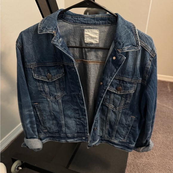 American Eagle Outfitters Blue Jean Jacket Stylish Denim Essential - Picture 1 of 1